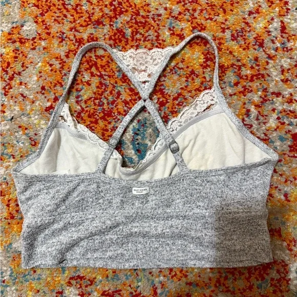 Gray Lace Crossback Bralette - Picture 2 of 3